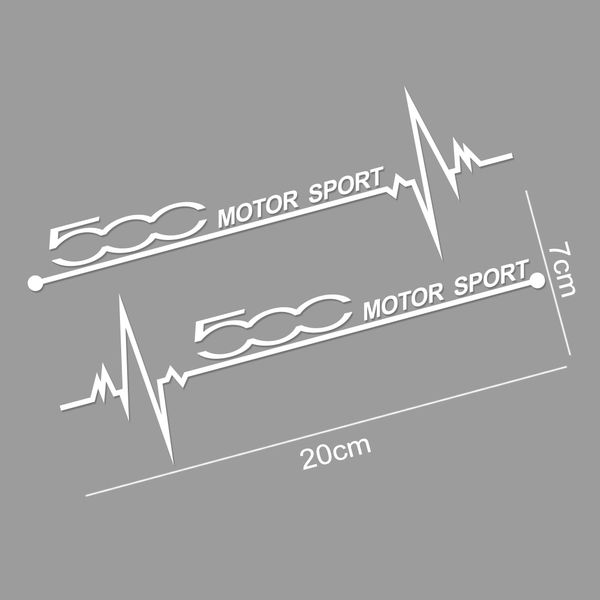 2 pezzi Autori per finestra laterale dell'auto Accessorio automobilistico per decalcomania in vinile per Fiat 500 Argo Bravo Freemont Idea Linea Panda Punto Seicento Siena