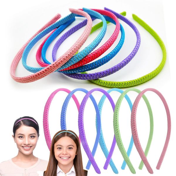 Faixa de 12pk Alice Bands Bandas de cabelos duráveis Faixa de cabelo para meninas mulheres senhoras