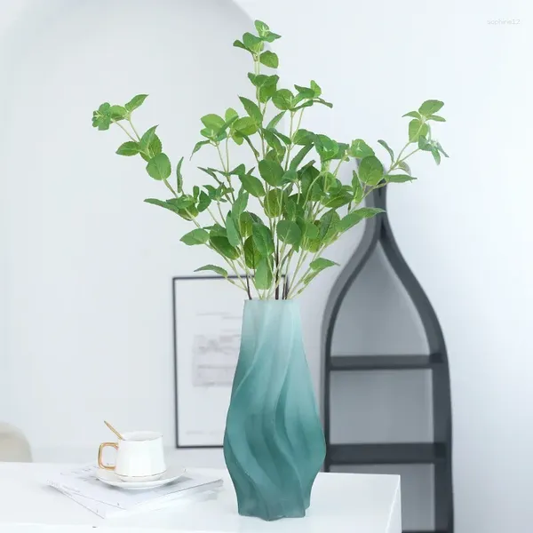 Fiori decorativi simulazione foglia menta casa matrimonio el modello modello tavolo da pranzo posizionamento disposizione fiori decorazione morbida piante verdi