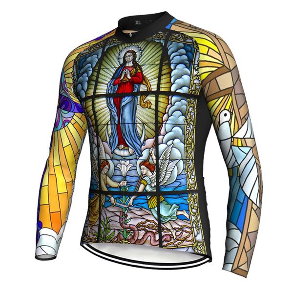 Jaqueta de camisa de ciclismo de manga comprida, roupas de bicicleta, top de estrada, desgaste MTB, bicicleta de montanha, camisa de energia em declive, design exclusivo