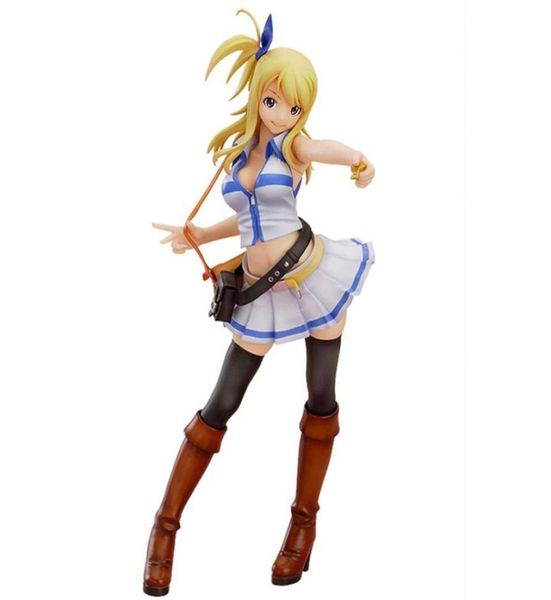 Fairy Tail Lucy Heartfilia Figür Nastu Anime Seksi 230mm Aksiyon Figür Model Dekorasyon Figura X0503239D3636207