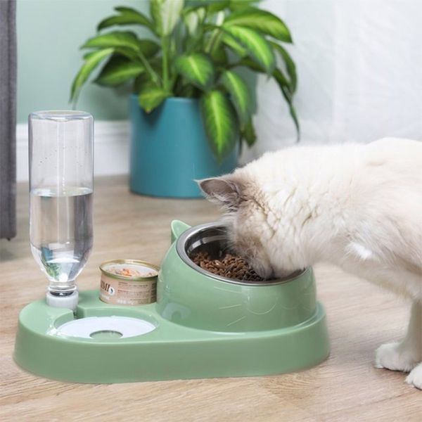 Ciotola da gatto da compagnia per alimentatore automatico Distributore di acqua per cani ciotola di cibo con gatto con bere panoramiche per cani per gatti ciotole per animali domestici