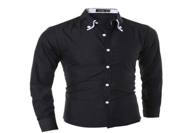 Nova camisa masculina camisa casual colarinho de manga longa Men casual slim fit Design Fancy Sirts Men7506374