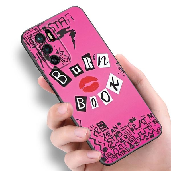 Mean Girls Burn Book Phone Hülle für Xiaomi Redmi Note 11e 11t 5 6 7 8 9 10 11 Pro 11s 4g 10t 5g 9s 10s 8t Soft TPU Black Cover