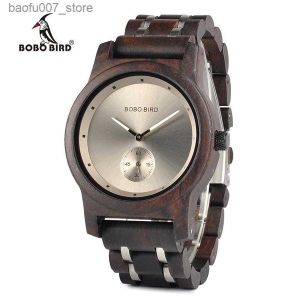 Armbanduhren Bobo Bird Holden es Männer Liebhaber Uhren Holz Metall Quarz Logo Maskulinoin Großhandel Montre Homme