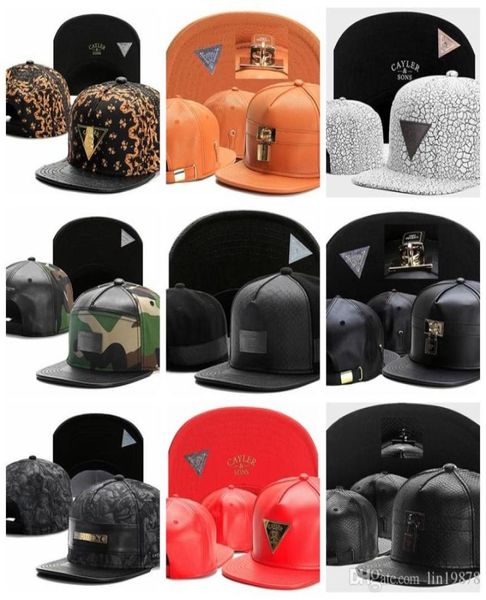 Brand Sons Caps Baseball Caps Lattice Leather Metal Metal Lock Casquetes