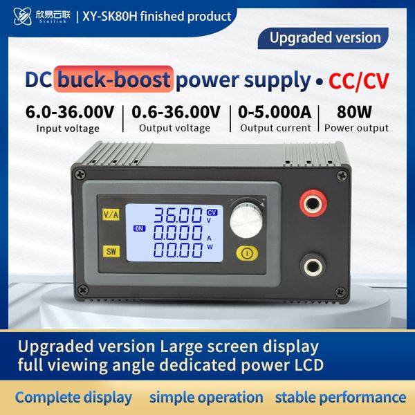 SK80H 5A 80W DC DC Buck Boost Convertitore CC CC 0,5-30 V 5V 6V 12V 12V 24 V Modulo di alimentazione Regolabile Regolato Alimentazione Regolata Alimentazione