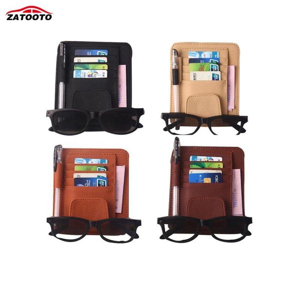 Auto Carro Sun Visor Organizer bolsa Bolsa Cartão de armazenamento de óculos de armazenamento de armazenamento de armazenamento de armazenamento de armazenamento carros carros carros estiling7503628