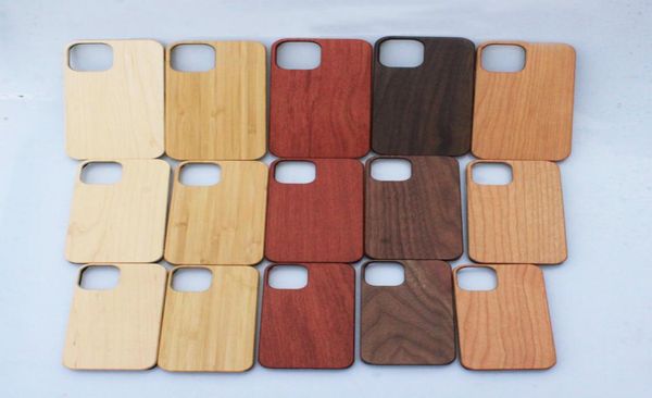 Для iPhone 12 Max Bamboo Phone Case 11 Pro 7 8 Plus X XR Custom Деревянная крышка Shocker Shock -Resect Ultra Thin Wood Case9354986