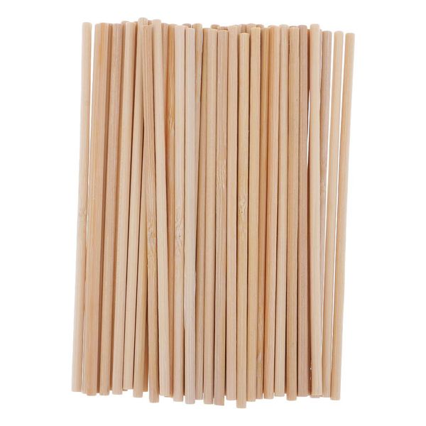 Bambu doe hastes de madeira, bastões de madeira redondos para casamento de modelos de construção, artesanato e artes