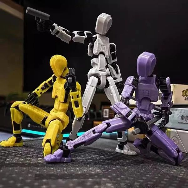 Robô de forma móvel multipensada robô 3D Mannequin Dummy Lucky 13 Figuras móveis Toys adultos Childrens 240411