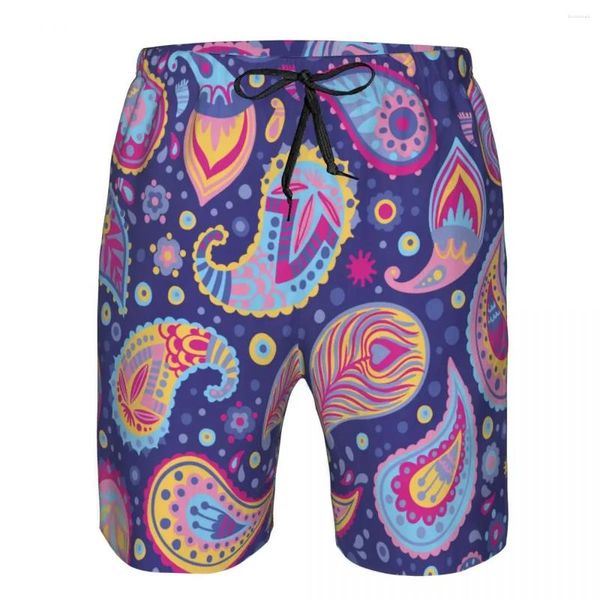 Shorts Shorts Summer Sestate Swimwear Paisley Moture Beachwear Swim Trunks Swimsuit