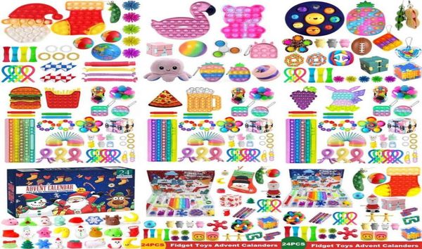 Top Fiet Toys Pack Anti Stress Toy Set Marmor Relief Geschenk für Erwachsene Mädchen sensorische Antistress -Figettenbox202C2220192