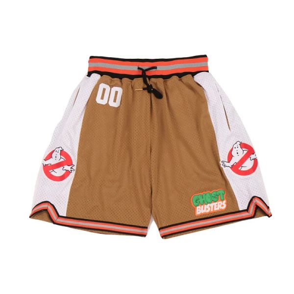 Shorts de basquete Ghost Busters Busters Venkman Varsity Sewing Bordado