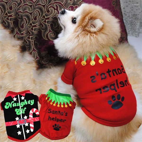 Vestuário para cães roupas de estimação fofa roupas de natal para cães roupas camisa de inverno xmas filhote pequeno meio