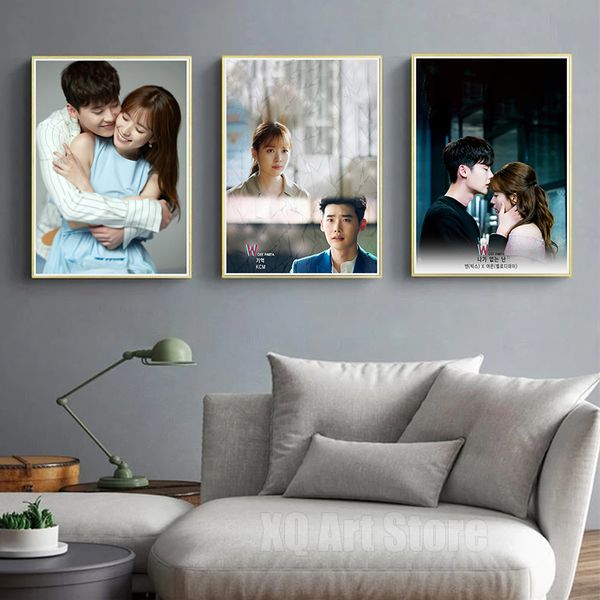 Drama coreano vintage Série de TV clássica coreana W Two Worlds Poster Print