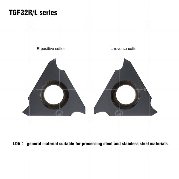 Deskar 100% Original TGF32R/L 040 050 060 065 070 075 080 085 100 125 LDA Turning Tool CNC Drehkosten Carbid -Rilleneinsätze