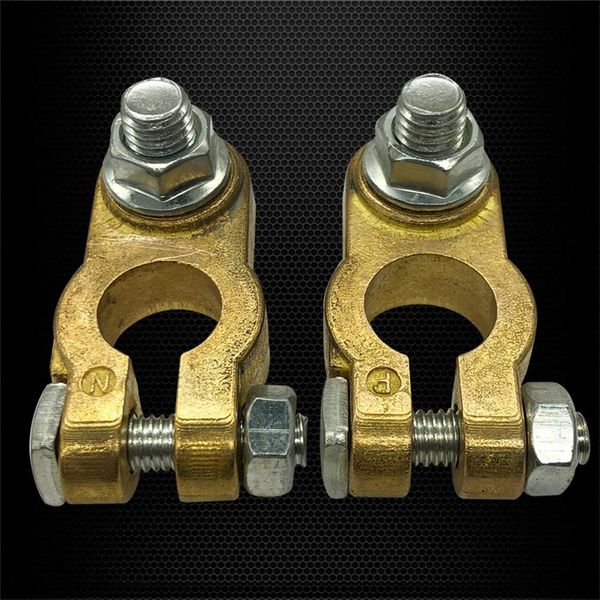 2PCS CARRO DE BATERAGEM DE BATERAGEM CLAMP TOP TOP RÁPIDO POST TERMINAL POSITIVO POSIVENTE CONECTOR ELÉTRICO PLANEIRA ATOLESCORIA AUTOMAL