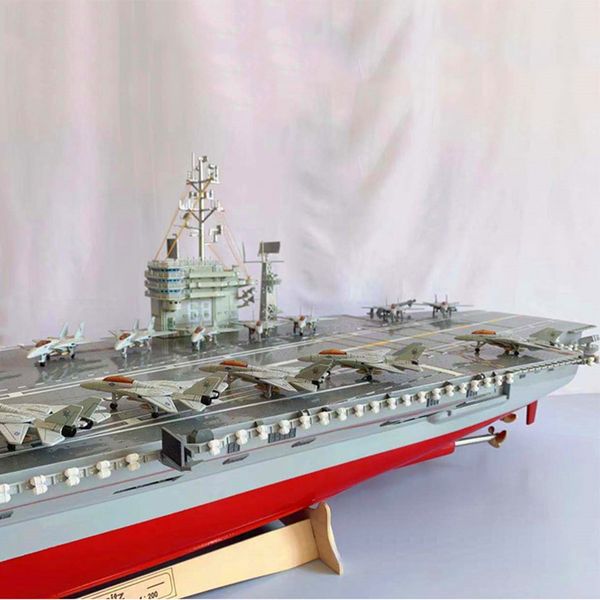 1/200 Modelo de portador de aeronaves super grande USS Nimitz 1,72 metros de comprimento portador de aeronaves de controle remoto Modelo de navio acabado Produto