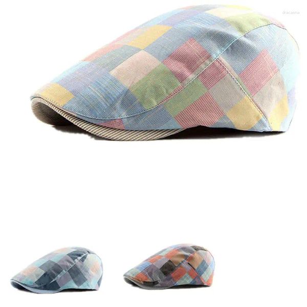 Beretti 2024 Colore primavera estate Ploid Caps Sboy Caps Cotton piatto a punta Donne Donne Cappelli da berretto da berretto 12