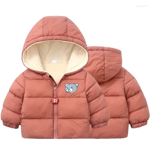 Jackets Baby Girls Jacket 2024 Autumn Winter for Girl Coat Children Lowerwear Rous