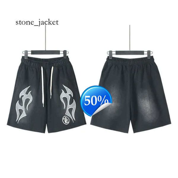 Hellstar Short Mens Shorts Studios klingt wie Himmel Menschen Hölle Star Leichtes und atmungsaktives Qualitätszug übergroße Reithose 6576