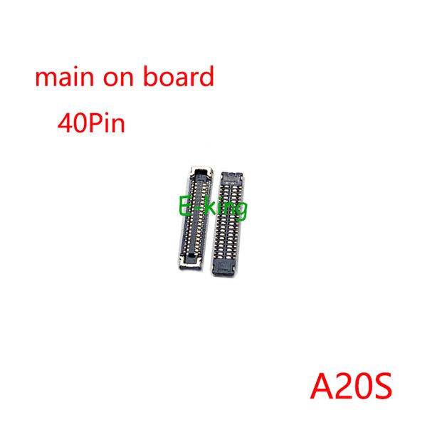 2PCs para o Samsung Galaxy A10S A20S A30S A40S A50S A70S LCD Display FPC Conector USB Charging Contact a bordo Flex