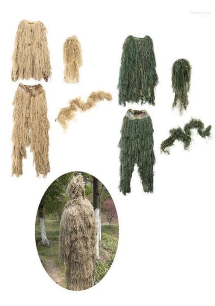 Set di caccia Abiti 3D Ghillie Suits Sniper Cimeflage Giacca e pantaloni1441465