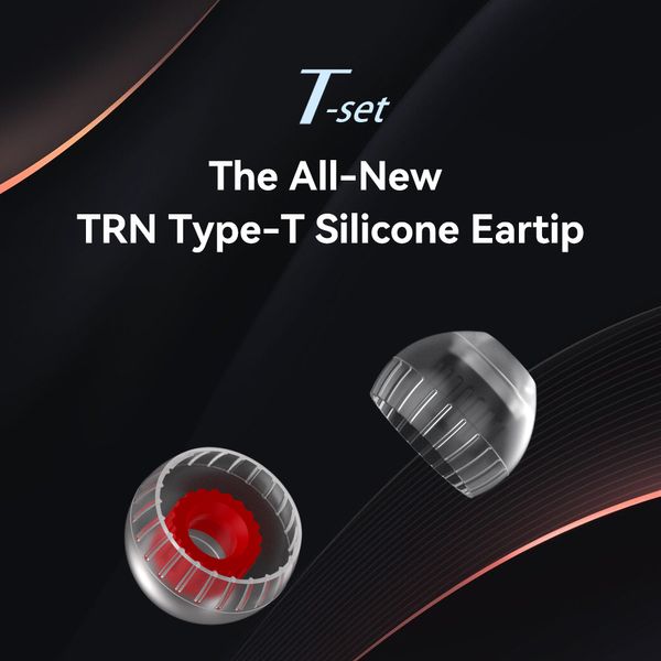 TRN T-заводы Silicone Eartips Memory Затычки для ушей двойной поддержки Структура наушники 3 пары наушники наушники наушники наушники наушники