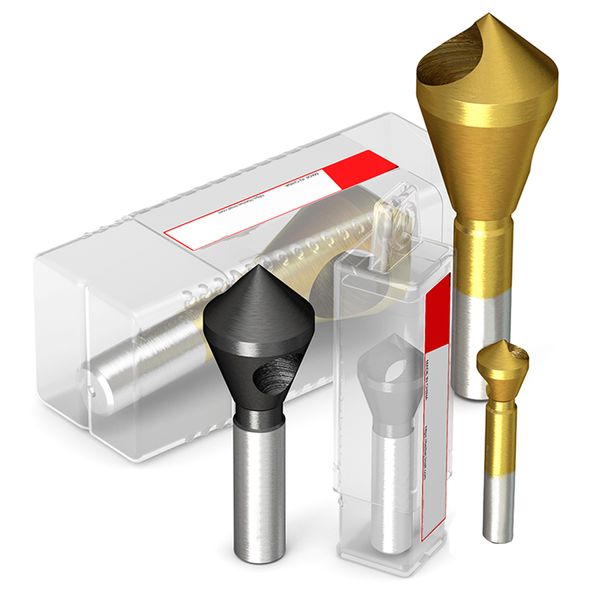 Dispositivo de chanfro chanfing shilfrawrill bit bit bitcun bole hole de rebarbador faca chip chip rusional m35cobalt aço de alta velocidade