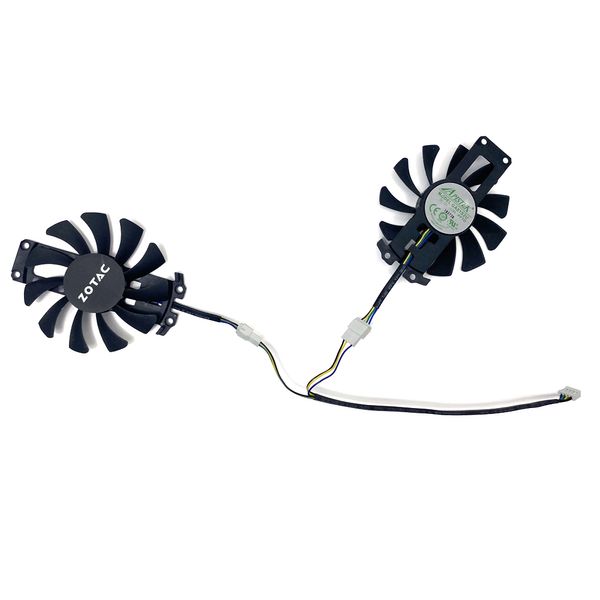 Ventilador de resfriamento 75mm 4pin ga81s2u dc 12v 0,38a gtx950 960 gpu ventilador para zotac gtx 950 960 gtx 1060 ddr5 fãs de cooler de cartão de gráfico