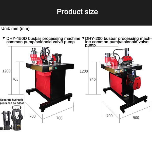 DHY-150D 3-em 1 Máquina de processamento Cutter a laser combinado barraca hidráulico Ferramentas de poço de pressão do equipamento de flexão 110/220V