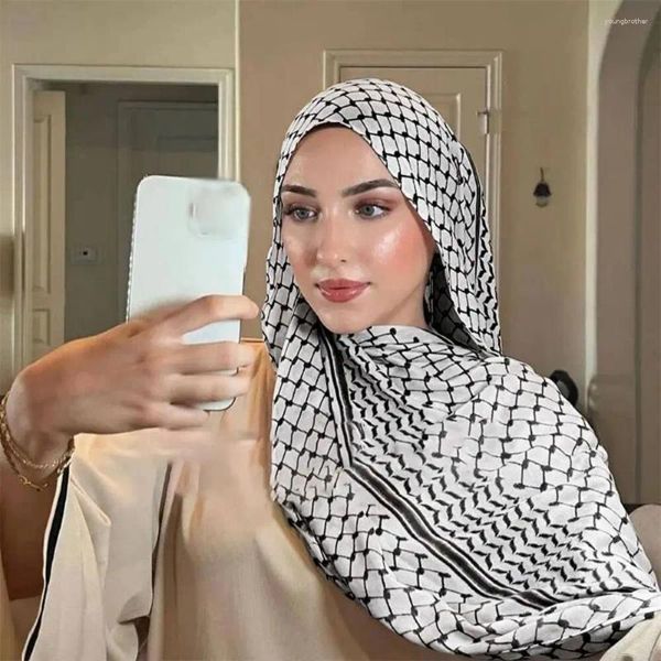 Шарфы шифоновый шемах шарф напечатанный воздухопроницаемый ислам