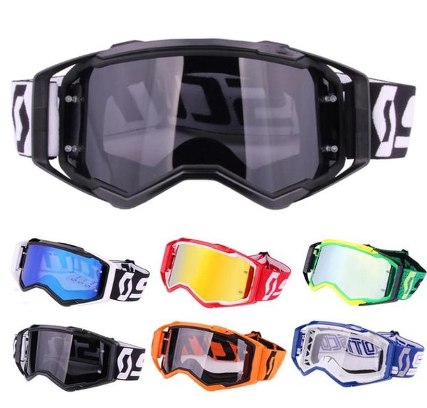 Açık Gözlük Scomotocross Goggles Yoldan Yol Gözlükleri Toz geçirmez çapraz bisiklet MX Motosiklet Goggle7503133