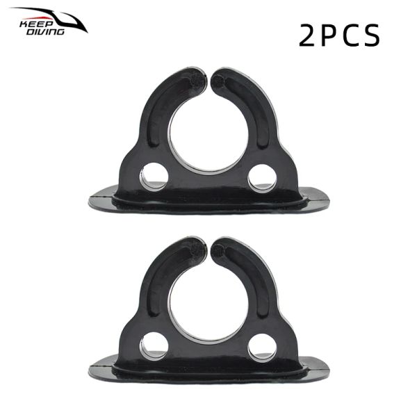 2 PCs Rubber Dinghy Paddle Clips Inflável PVC PVC Stand Stand para barcos Canoe Kayak Fishing Boat Accessories Tools