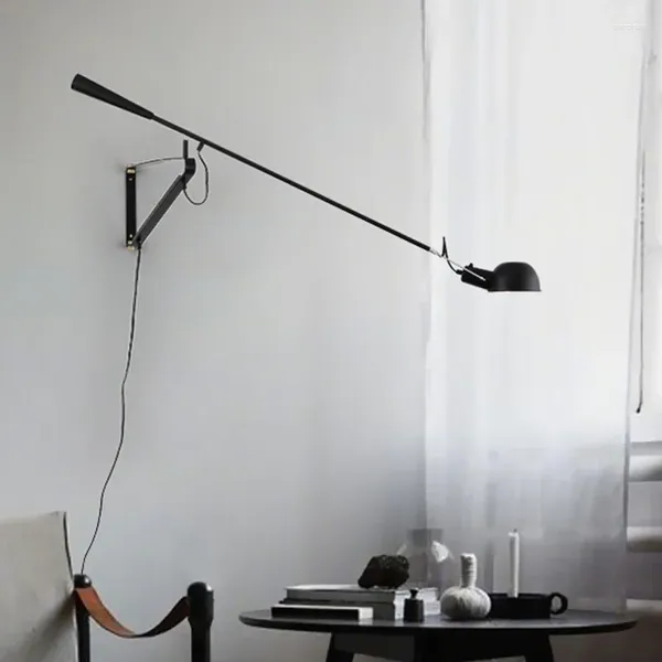 Wandlampe postmoderne Industrieleuchten für Wohnzimmer Schlafzimmerstudium Nordic Loft Decor Leuchten mit Kabelstopfen