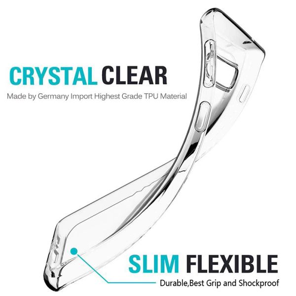 Transparentes Gehäuse für Samsung Galaxy S10 S9 S8 plus 4G 5G Clear Ultra Dünn TPU -Abdeckung Samsung Galaxy Anmerkung 10 9 8 Pro Lite Hüllen