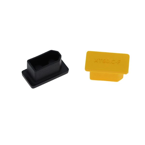 10pcs XT60 XT60H Male plug plug pó Pvc tampa protetora protetora anti-Dirt protetor Shell amarelo preto para rc drone de aeronaves