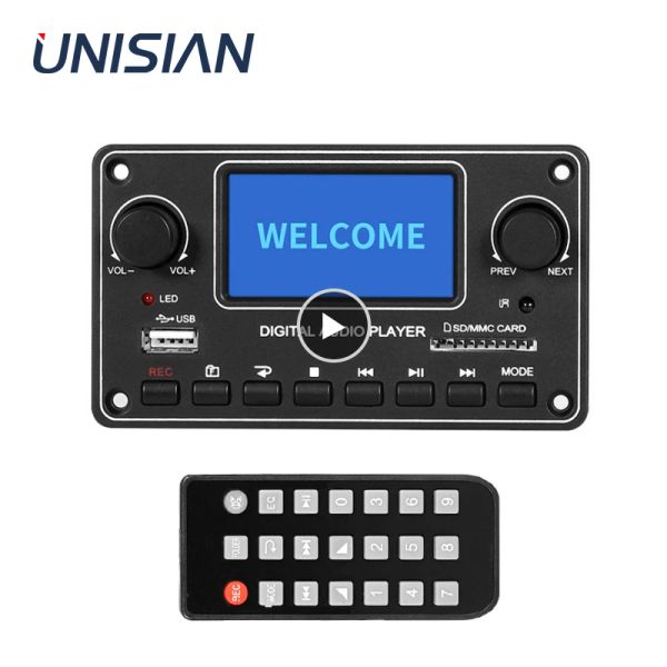 Convertitore unisian LCD MP3 Player Modulo 28*64 Display Bluetooth Digital Audio Decoder Board TDM157 USB SD BT FM per Amplificatore automobilistico