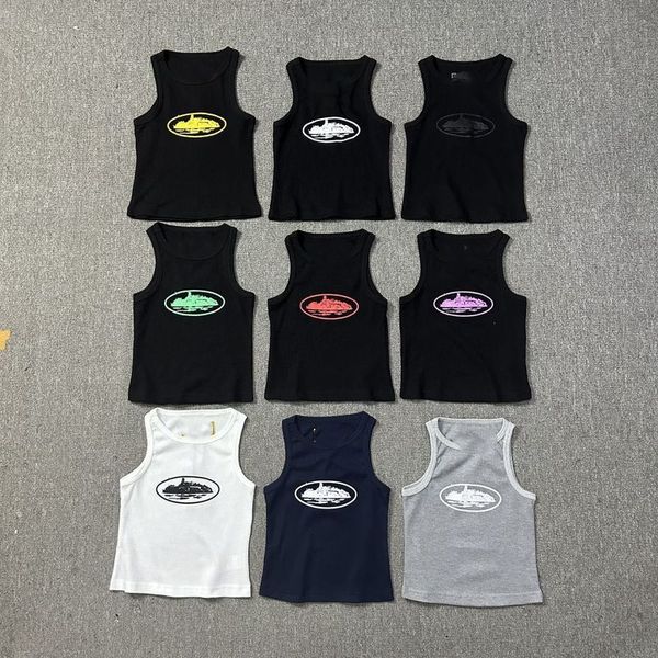 Designer Roupas femininas Moda de moda Casual Brand Soft confortável Slim Navel Exposto de roupa exposta Tanks esportivos elásticos