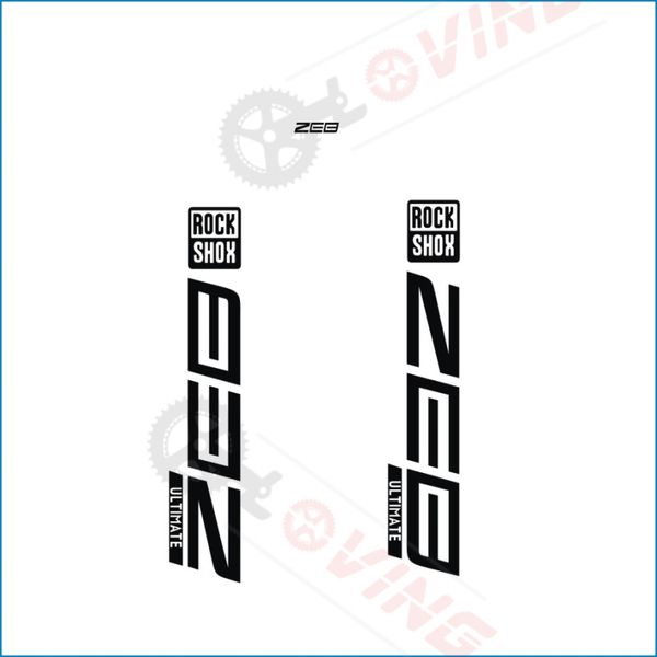 Son Rockshox Zeb Ultimate Bisiklet Ön Çatal Yüksek Kaliteli Su Geçirmez Sticker Bike MTB Ön Çatal Çıkartma Bisiklet Aksesuarları