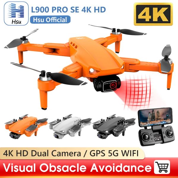 Drohnen L900 Pro SE 4K HD Dual Kamera Drohnen visuelle Hindernis für die Vermeidung bürstenloser Motor GPS 5G WiFI RC DRON FROFLICHE FPV Quadcopter