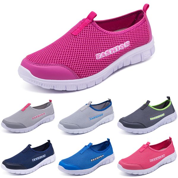 Lässige Schuhe flache Gai Damen Mans schwarz rosa graue Sommer -Tennis -Turnschuhe langsame Füße Trainer Outdoor Trainer