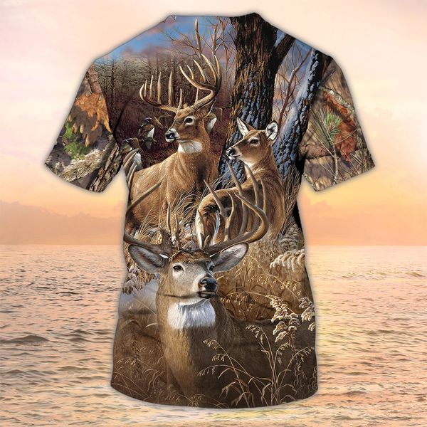 Plstar Cosmos Hunting Deer Camo 3D TUTTI IL MASSIONE UN MASSIONE SIMPARE SETTA SEMPIA CASASEX T-SHIRT STREET DEER HUNTER TX280