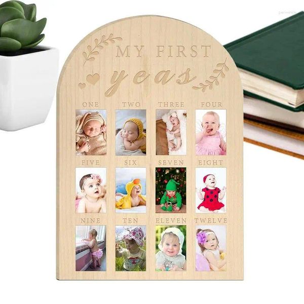 Rahmen für Kleinkindbücher im ersten Jahr Memory Book Frame PO Display Keepsake Wood Board