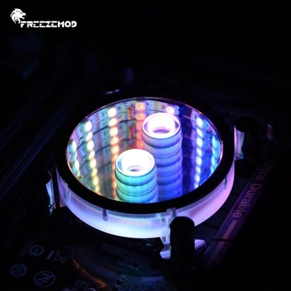 Freezemod di raffreddamento Blocco acqua CPU per AMD / AM4 / Intel 1700 115x 2011 1366 CPU Radiatore Cooler Radiatore Distributo termico 5V 3 PIN AURA RGB Sync