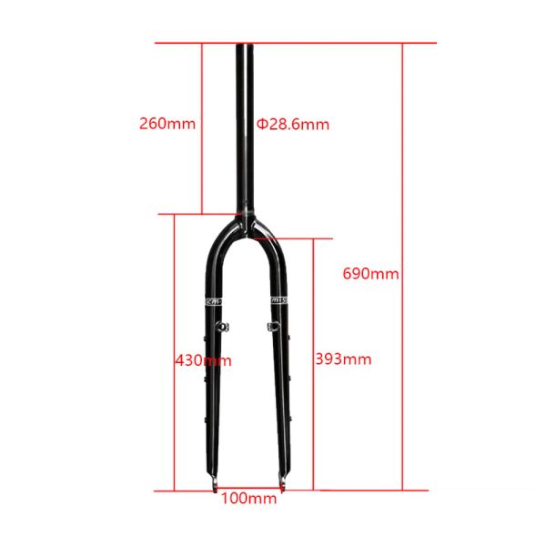 26/27.5er Darkrock CM-5 CR-MO ALCUNI FORCHIO FRITTURA 28,6 mm e V FORK MTB FORCHE MOUNTINA RIGI