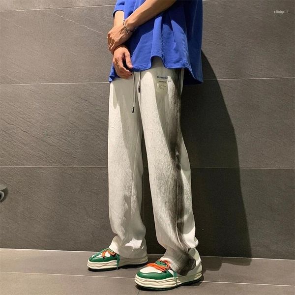 Pantaloni da uomo uomo tie-dye neutral estate alla moda sciolte di pantaloni da corpi streetwear casual dritti