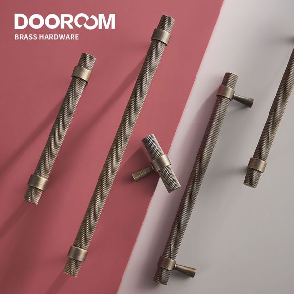 Dooroom Brass Krindled Murniture ручки антикварной латун