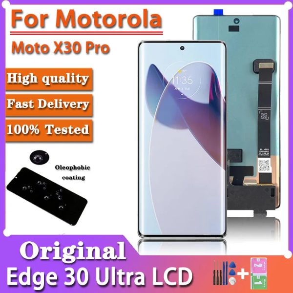 Original para Motorola Moto Edge 30 Ultra XT-2201 LCD Edge x Display Touch Painel Screen Digitizer para Moto X30 Pro XT2241-1 LCD